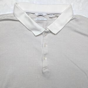 Calvin Klein Liquid Touch Mens‎ Polo Shirt - XL Stripe